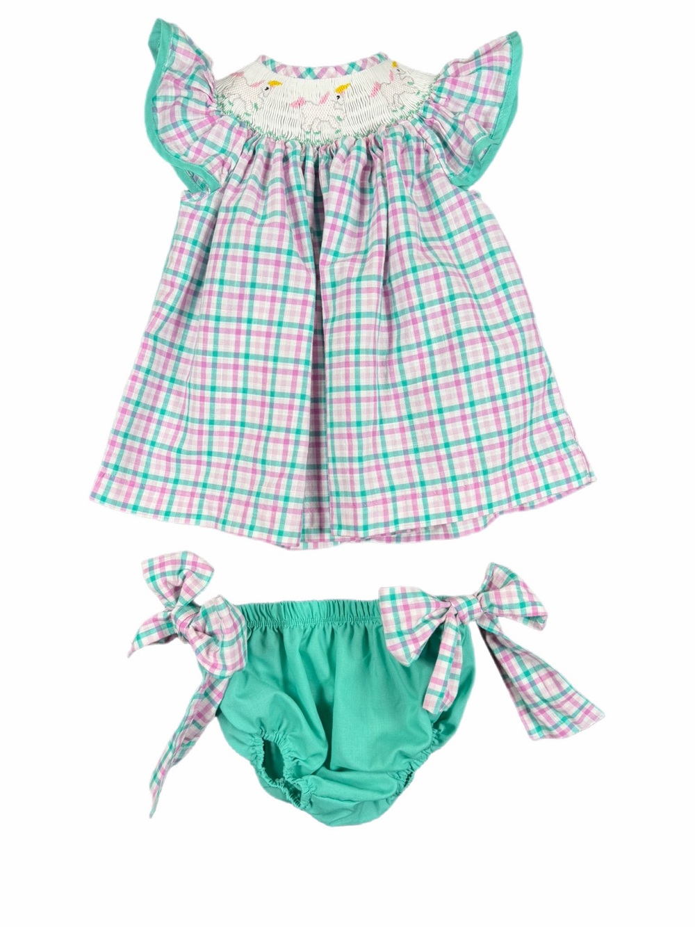 CLASSIC WHIMSY Smocked Unicorn Bloomer Set - 24M